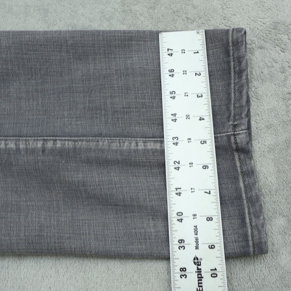 Express Jeans Mens 38x32 Gray Bootcut Kingston Classic Fit Denim Stone Wash - Picture 6 of 16
